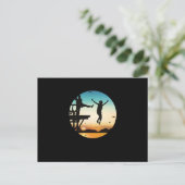 Cliff Jumping Sunset Cliff Jump Cliff Diving Gift Briefkaart (Staand voorkant)