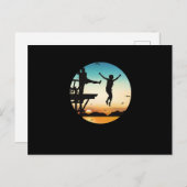 Cliff Jumping Sunset Cliff Jump Cliff Diving Gift Briefkaart (Voorkant / Achterkant)