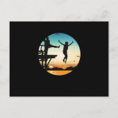 Cliff Jumping Sunset Cliff Jump Cliff Diving Gift Briefkaart (Voorkant)