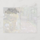 Cliff Natuur Trail Trailhead, Oregon Caves, Oregon Briefkaart (Achterkant)
