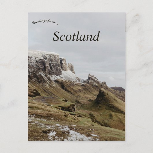 Cliff on the Isle of Skye Scotland Briefkaart (Voorkant)