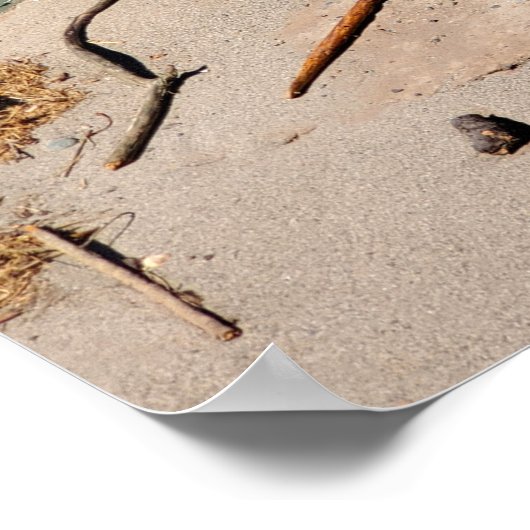 Cliff over Beachcombers bij Dungeness Wilderness Poster (Hoek)