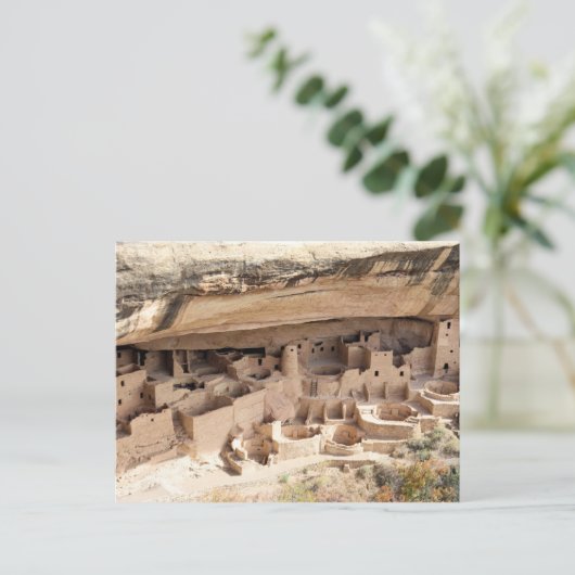 Cliff Palace bij het Nationaal Park Mesa Verde, Co Briefkaart (Staand voorkant)