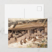 Cliff Palace bij het Nationaal Park Mesa Verde, Co Briefkaart (Voorkant / Achterkant)