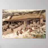 Cliff Palace bij het Nationaal Park Mesa Verde, Co Poster (Voorkant)