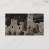 Cliff Palace, Mesa Verde, Colorado, Verenigde Stat Visitekaartje (Achterkant)