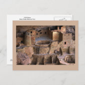 Cliff Palace, Mesa Verde National Park, Colorado Briefkaart (Voorkant / Achterkant)