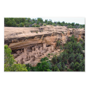 Cliff Palace Panorama, Mesa Verde, Colorado Foto Afdruk