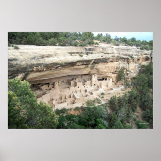 Cliff Palace Wide Uitzicht Poster