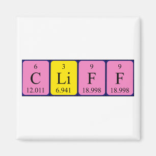 Cliff periodieke lijstnaammagneet magneet