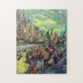 Cliff Side Scene Puzzel (Verticaal)