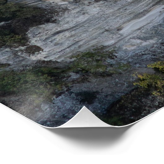 Cliff top picknickplaats Paphos, Cyprus Perfect Poster (Hoek)