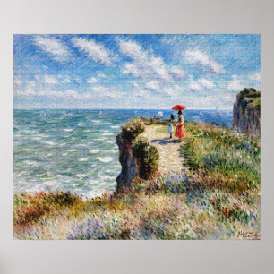 Cliff Walk bij Pourville Poster