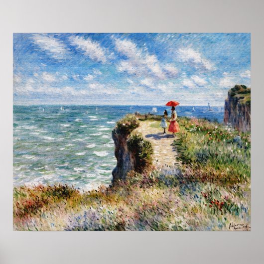 Cliff Walk bij Pourville Poster (Voorkant)