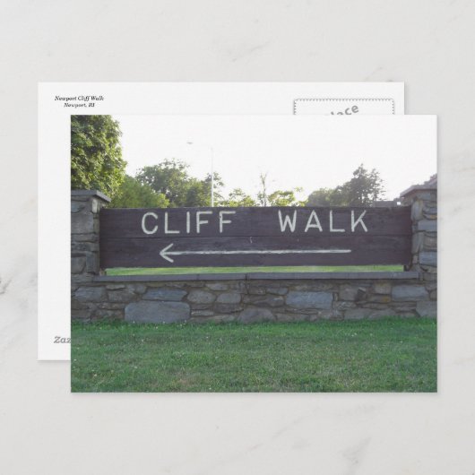 Cliff Walk Briefkaart (Voorkant / Achterkant)