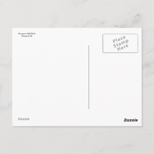 Cliff Walk Briefkaart (Achterkant)