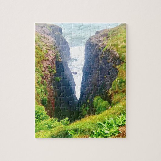 Cliff walk Dunmore East Waterford Ierland Legpuzzel (Verticaal)