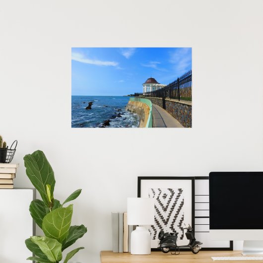 Cliff Walk in Newport - Poster (Thuiskantoor)