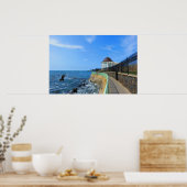 Cliff Walk in Newport - Poster (Keuken)