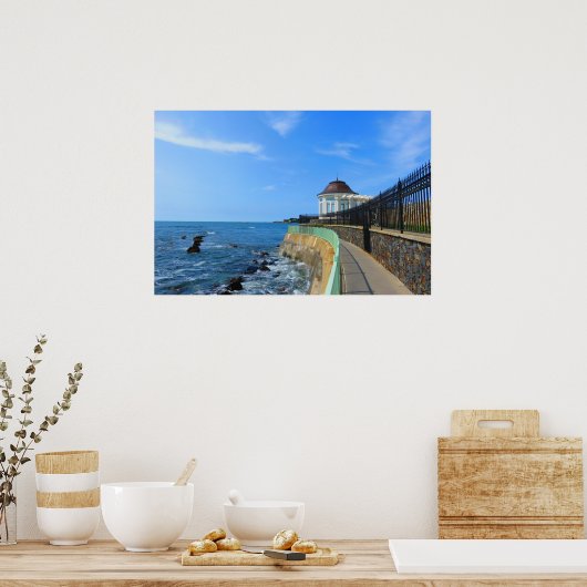 Cliff Walk in Newport - Poster (Keuken)