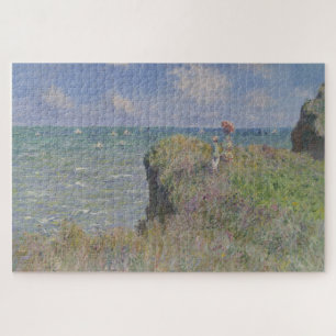Cliff Walk in Pourville  Art van Monet Legpuzzel