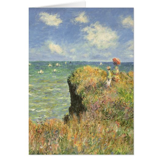 Cliff Walk in Pourville door Claude Monet (Voorkant)
