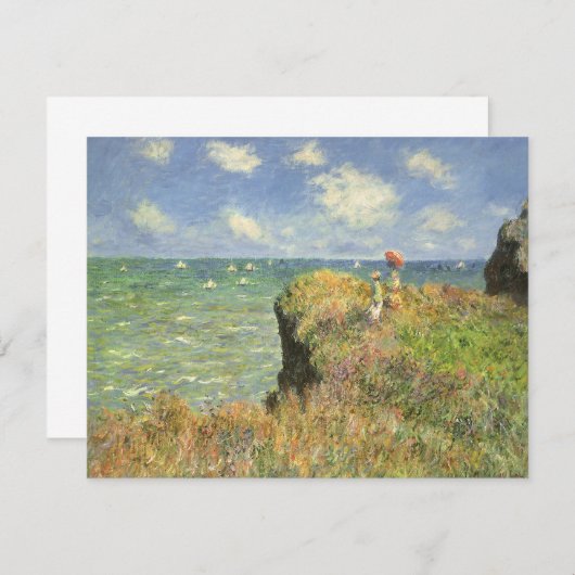 Cliff Walk in Pourville door Claude Monet (Voorkant / Achterkant)