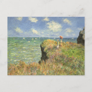 Cliff Walk in Pourville door Claude Monet Briefkaart