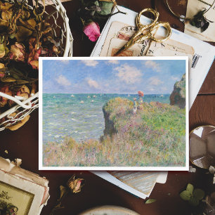 Cliff Walk in Pourville door Claude Monet Briefkaart