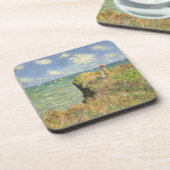 Cliff Walk in Pourville door Claude Monet Drankjes Onderzetter (Linkerzijde)
