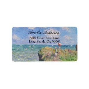 Cliff Walk in Pourville door Claude Monet Etiket