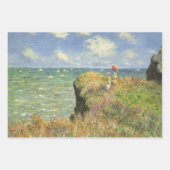 Cliff Walk in Pourville door Claude Monet Inpakpapier Vel (Voorkant 3)