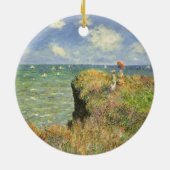 Cliff Walk in Pourville door Claude Monet Keramisch Ornament (Achterkant)