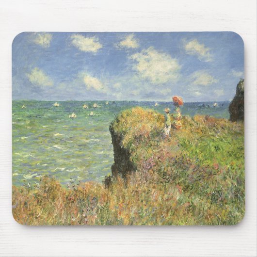 Cliff Walk in Pourville door Claude Monet Muismat (Voorkant)