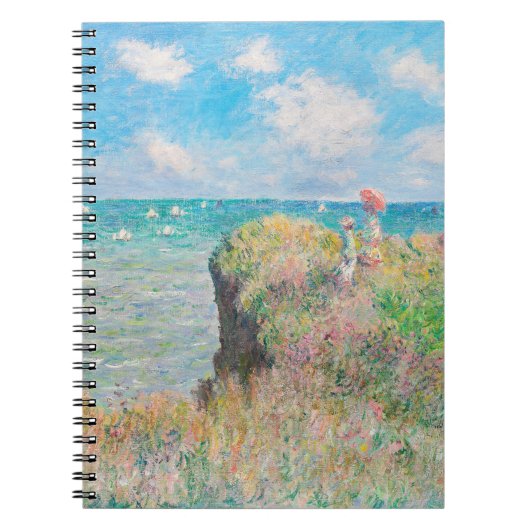 Cliff Walk in Pourville door Claude Monet Notitieboek (Voorkant)