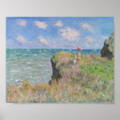 Cliff Walk in Pourville door Claude Monet Poster (Voorkant)