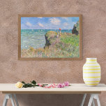 Cliff Walk in Pourville door Claude Monet Poster<br><div class="desc">De Cliff Walk at Pourville van Claude Monet toont de omgeving van het vissersdorp Pourville in Normandie en twee jonge vrouwen die wandelen in Cliff Walk in Pourville. Het gras dat bestaat uit korte, stevige, gebogen penseelstreken lijkt te bibberen in de wind, en subtiel aangepaste versies van dezelfde streken en...</div>