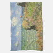 Cliff Walk in Pourville door Claude Monet Theedoek (Verticaal)