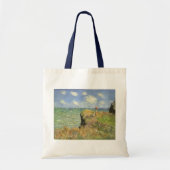 Cliff Walk in Pourville door Claude Monet Tote Bag (Voorkant)