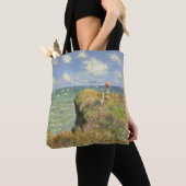 Cliff Walk in Pourville door Claude Monet Tote Bag (Dichtbij)