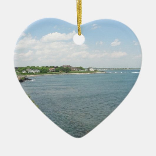 Cliff Walk Newport Rhode Island Keramisch Ornament (Voorkant)