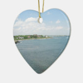 Cliff Walk Newport Rhode Island Keramisch Ornament (Links)