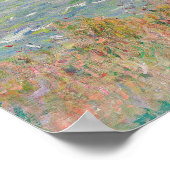 Cliff Walk te Pourville (1882) door Claude Monet Poster (Hoek)