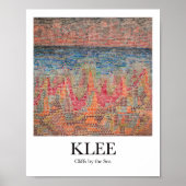 Cliffen door het Zee van Paul Klee Poster (Voorkant)