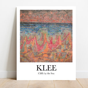Cliffen door het Zee van Paul Klee Poster