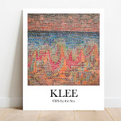 Cliffen door het Zee van Paul Klee Poster