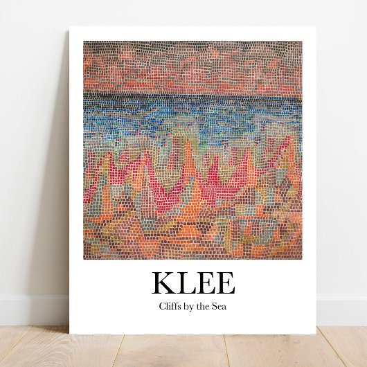 Cliffen door het Zee van Paul Klee Poster