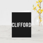 Clifford - Cool New Funny Name Fan Gift Tee Kaart (Gele Bloem)
