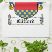 Clifford Family Crest Theedoek (Gevouwen)