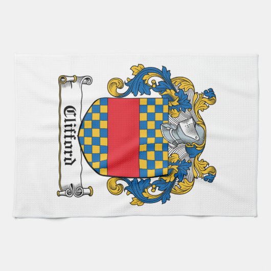 Clifford Family Crest Theedoek (Horizontaal)